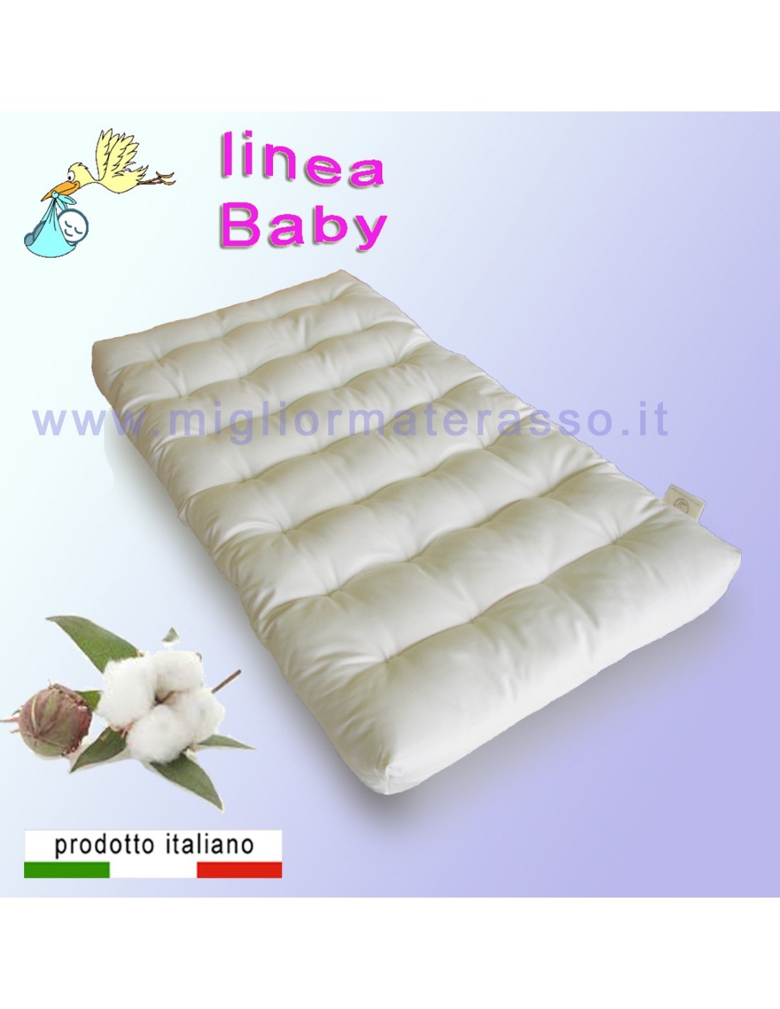 Materasso per bambini 60x120 COCOLATEX®, 100% naturale