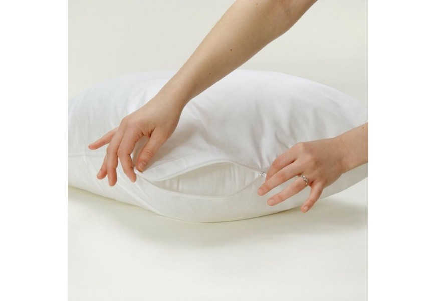 Federa copricuscino in cotone naturale protegge il cuscino lavabile