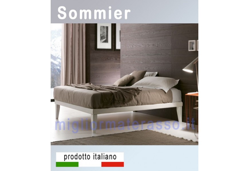 SECOLI Giroletto a Molle con Materasso, Letto Sommier, Giroletto