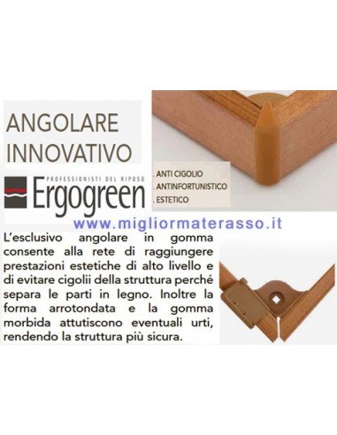 Rete a doghe in legno di faggio 100% made in Italy