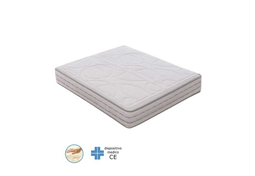 Stones Memory MA/001/D Materasso Memory Foam 190 x 160 x 20 - Bianco - EAN:  8033959243565